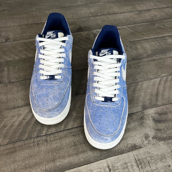 Nike Air Force One LV8 Dusty Blue Sneakers Sz 9.5 - Picture 2 of 5